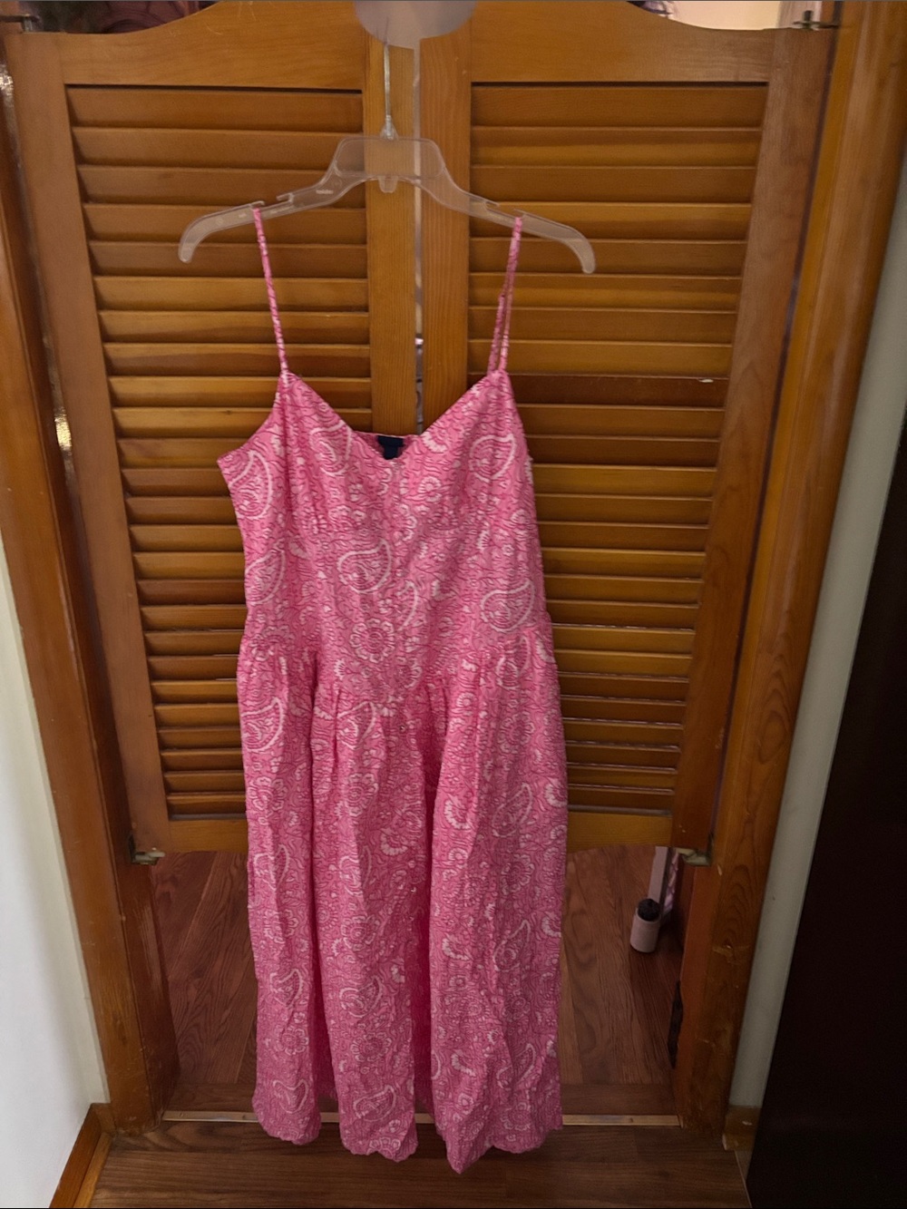 Roller Rabbit Pink Paisley Spaghetti-Strap Maxi
